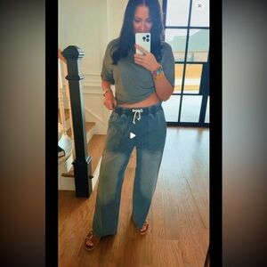 The Buckley Drawstring Denim Pants from THE POLKADOT ALLEY LLC